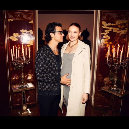 Sophie Turner and her ex-partner, Joe Jonas, posted a picture when Turner was pregnant with baby number two.